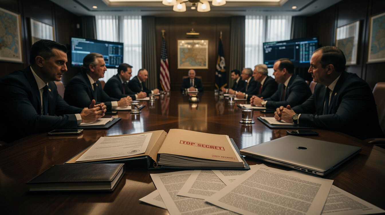 political meeting room